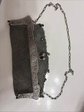 Vintage german silverMesh Evening Bag